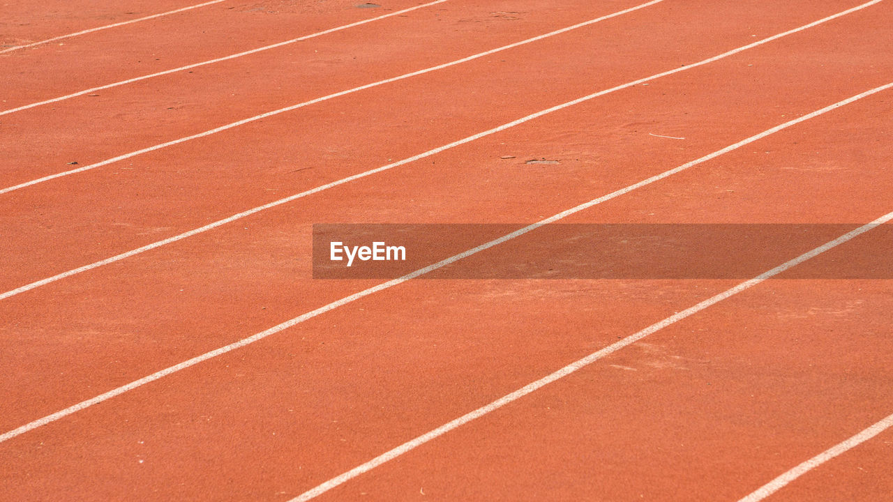 Full frame shot of running track