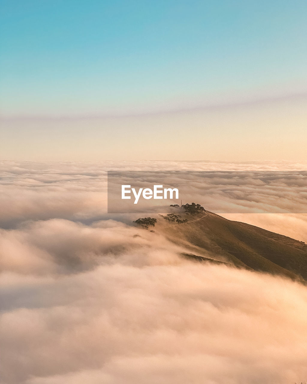 Scenic view of cloudscape against sky during sunset