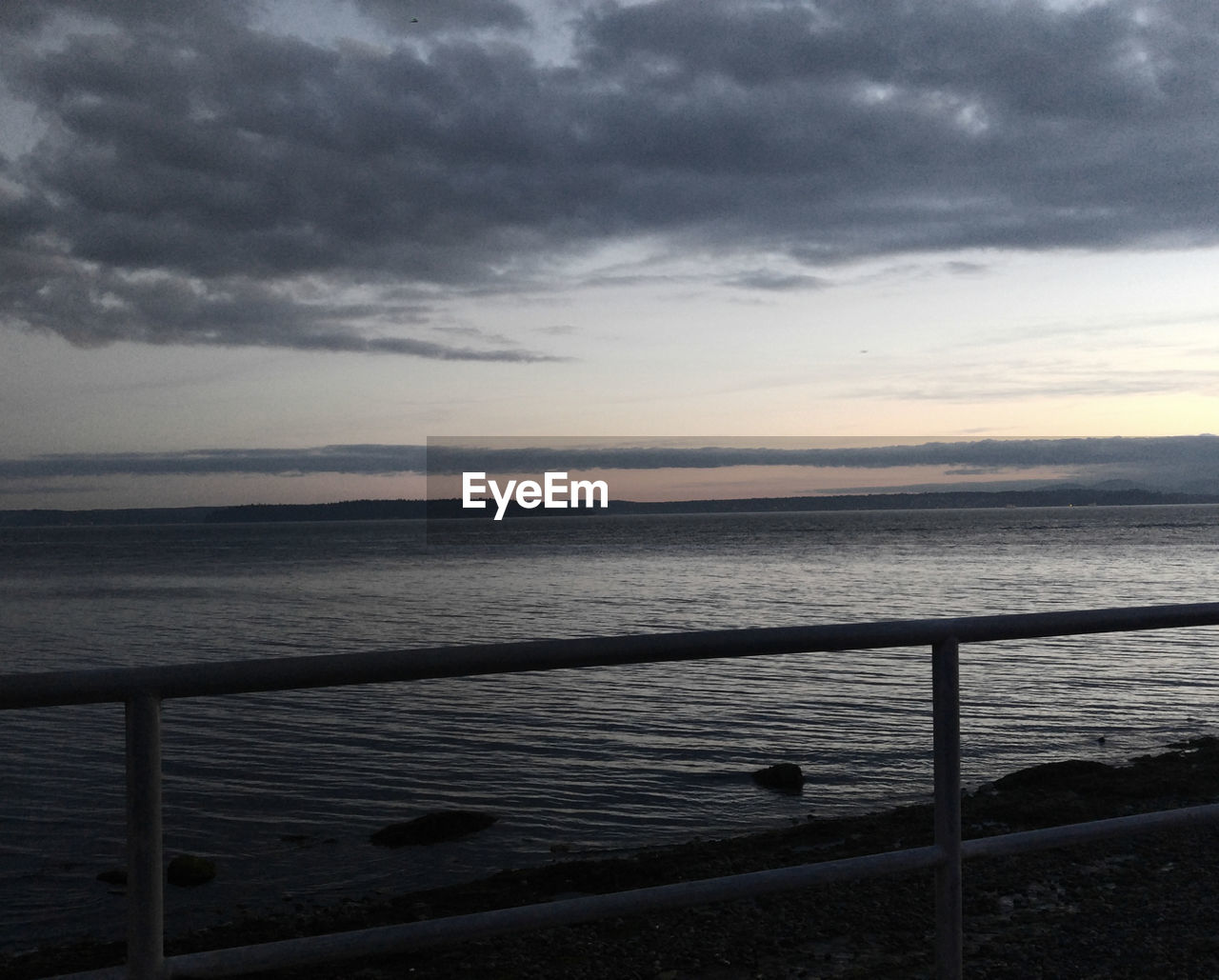 VIEW OF SEA AGAINST CLOUDY SKY