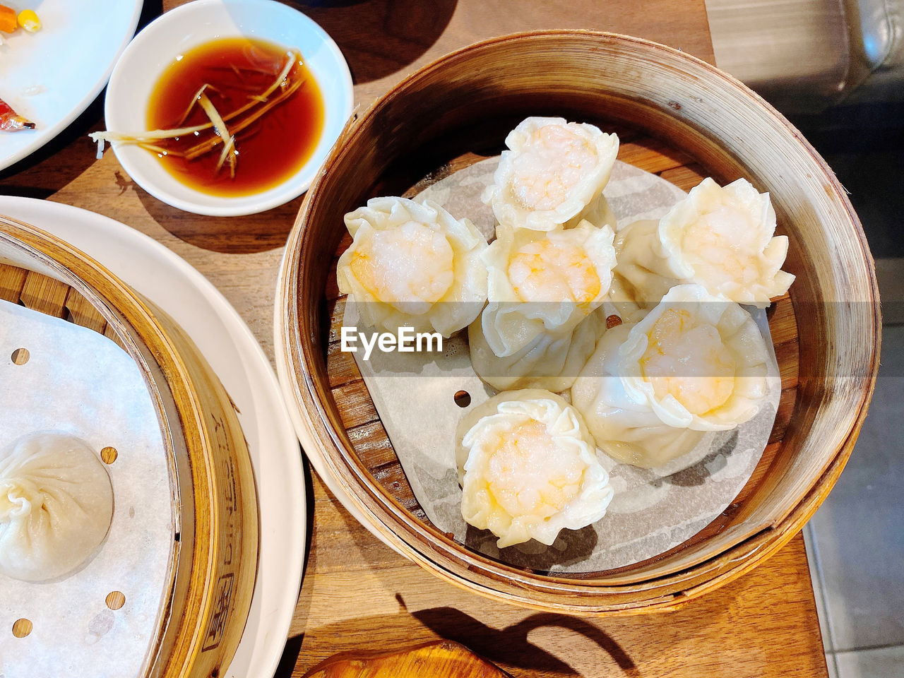 high angle view of food in bowl