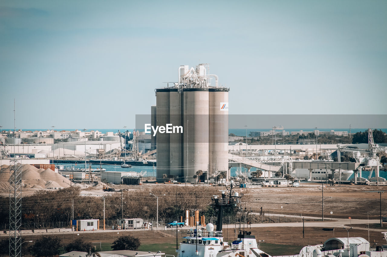 VIEW OF FACTORY AGAINST SKY