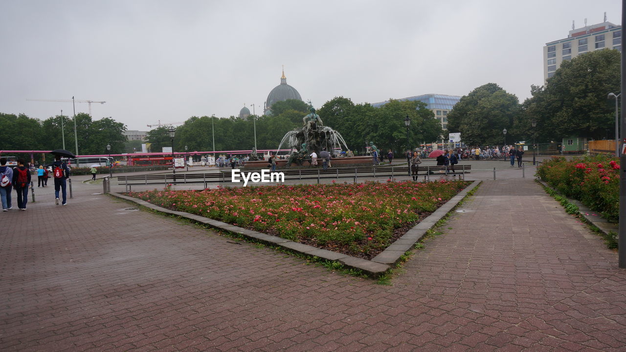 TOURISTS IN PARK