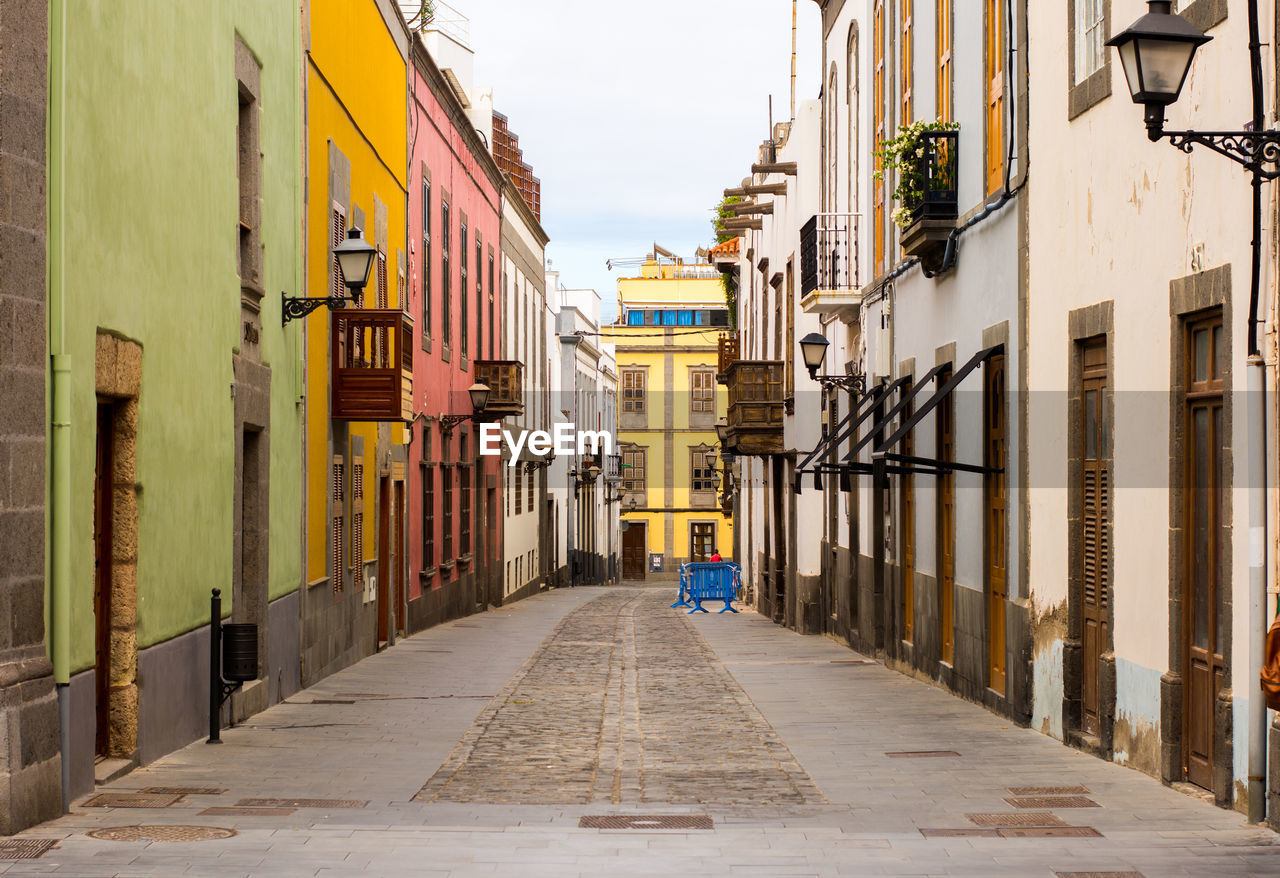 Street amidst buildings in city