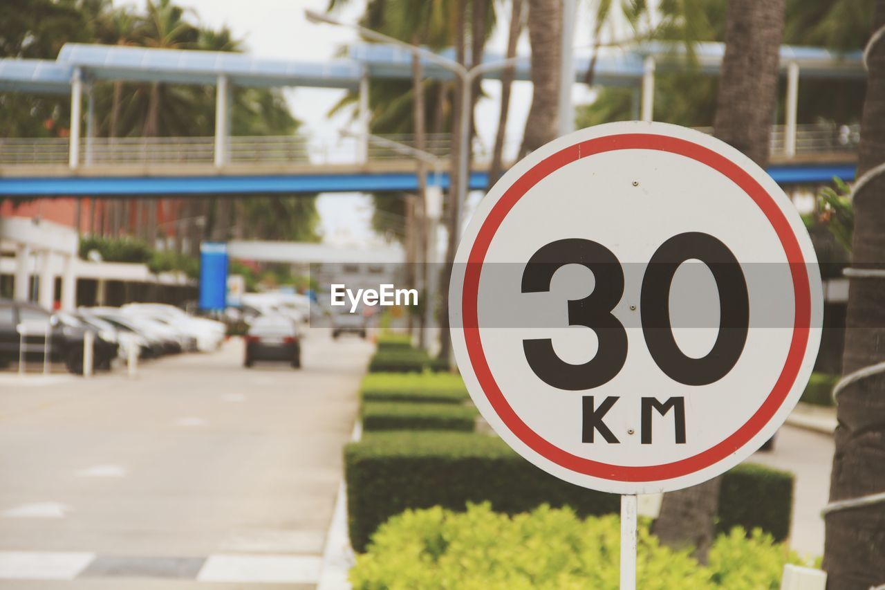 Close-up of road sign