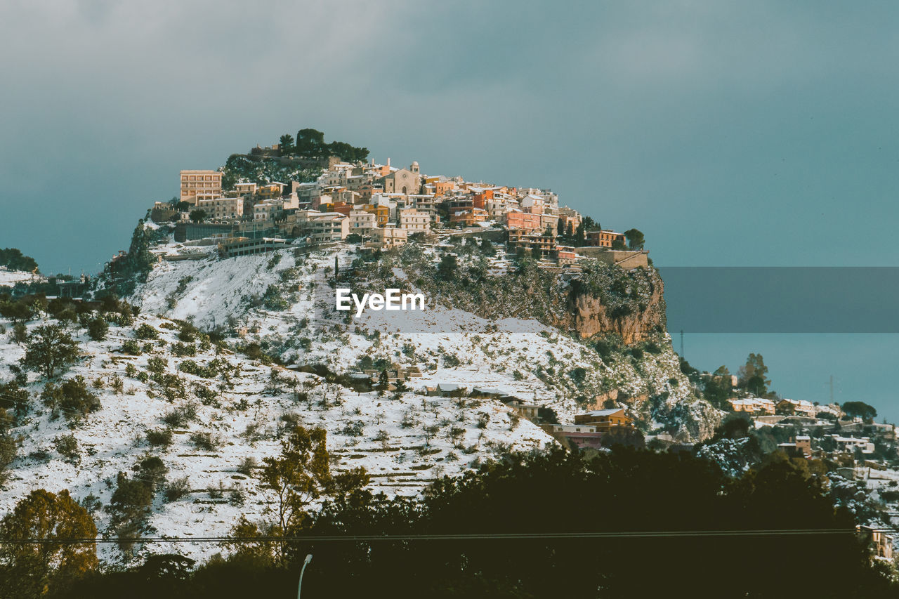 Panoramic view of mountain against sky