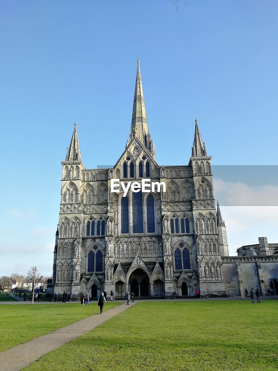 Salisbury cathedral in december