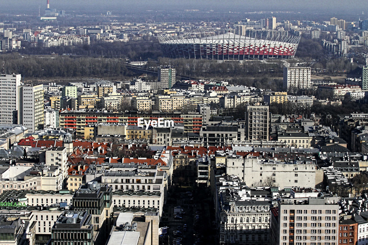 Aerial view of cityscape