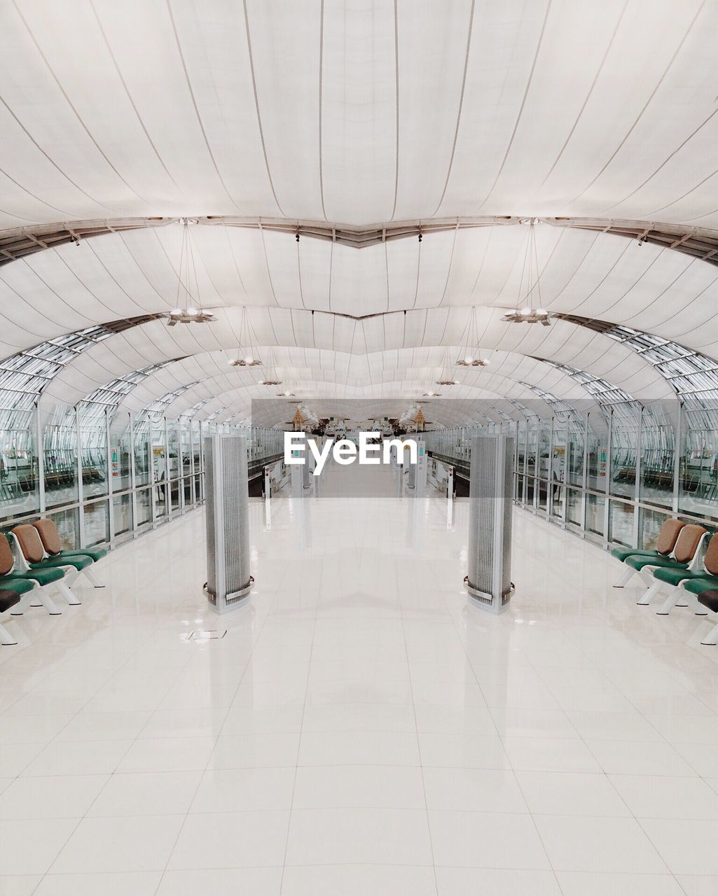 Interior of modern suvarnabhumi airport