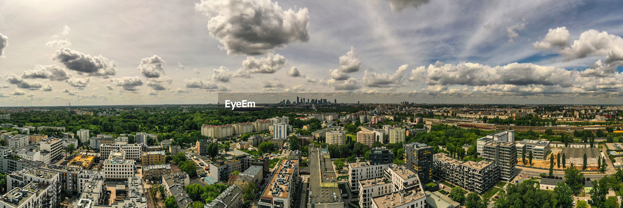 Warsaw by drone from kamionek