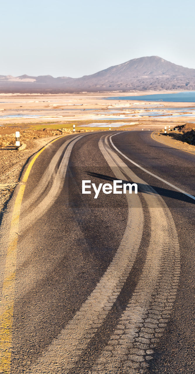 ROAD PASSING THROUGH DESERT