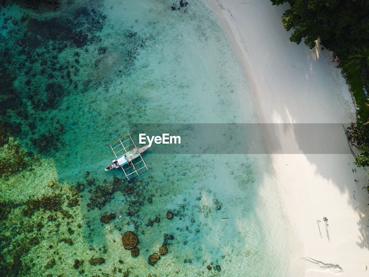 Aerial view of beach