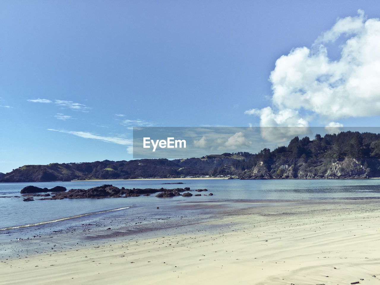 SCENIC VIEW OF SANDY BEACH AGAINST SKY