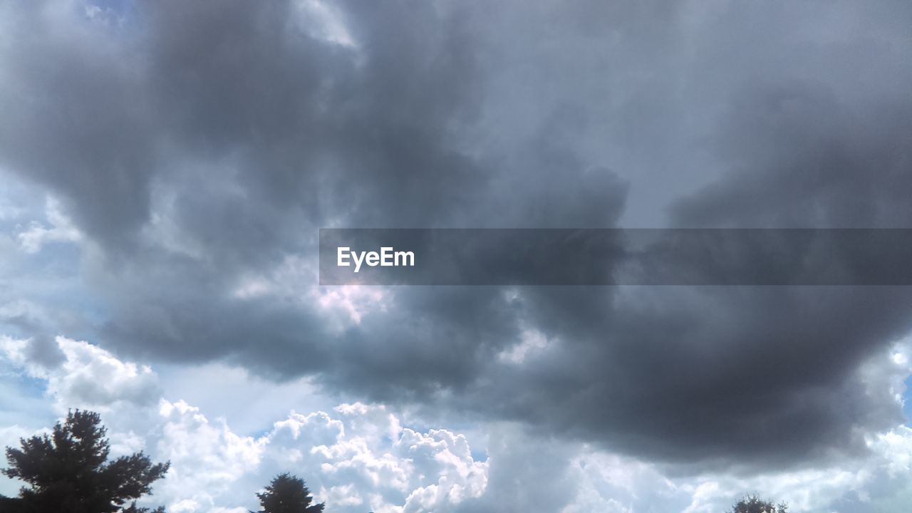 Low angle view of cloudy sky