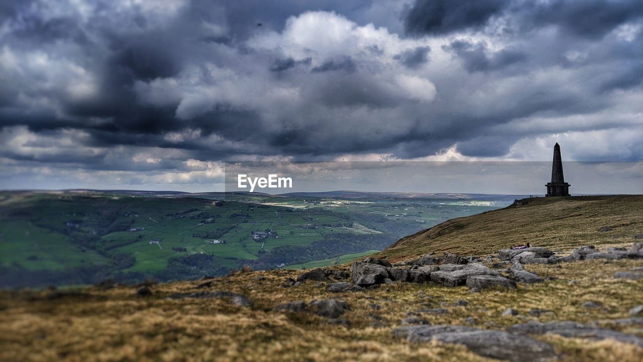 Gathering storm over moors. scenic