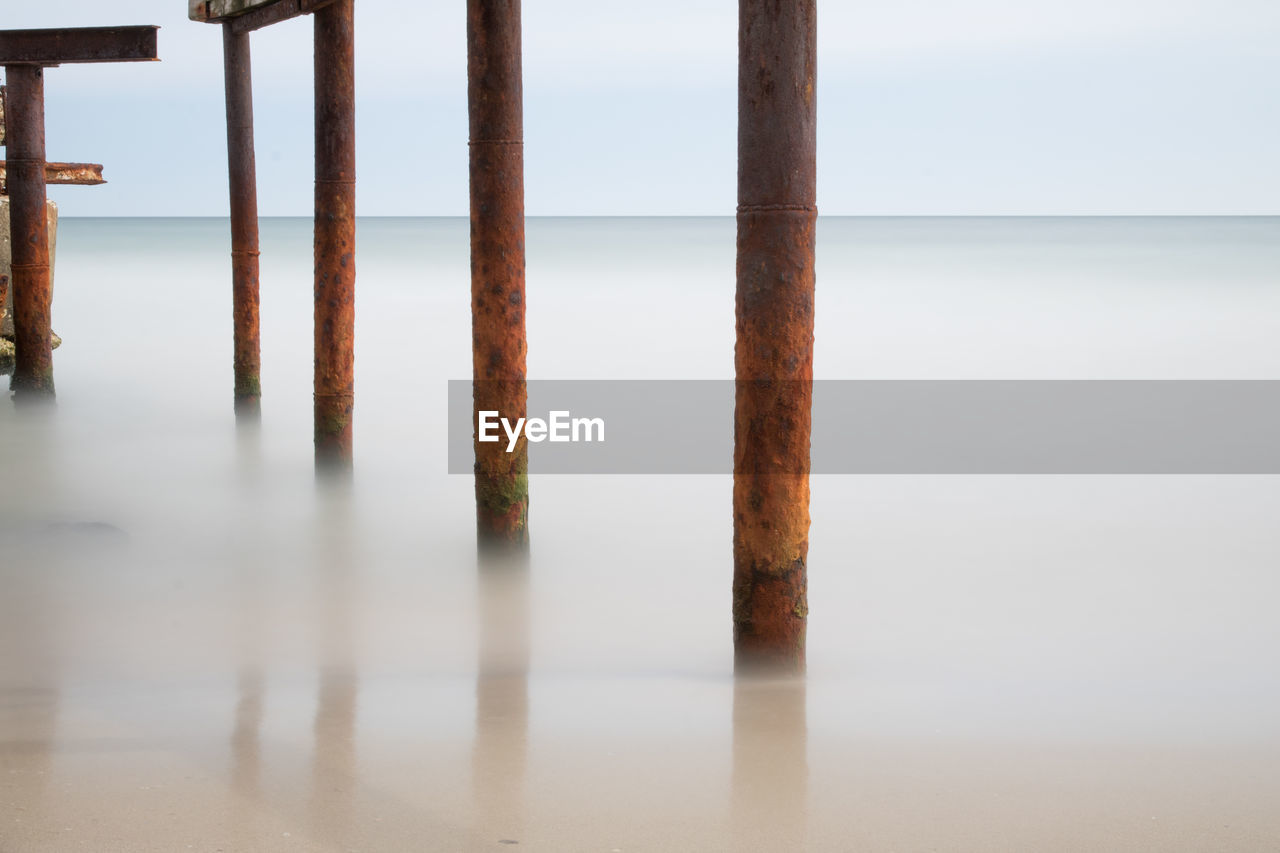 Close-up of sea against sky