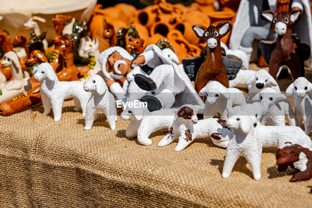 Sibiu city, romania - 04 september 2022. romanian handmade ceramics market at the potters fair 