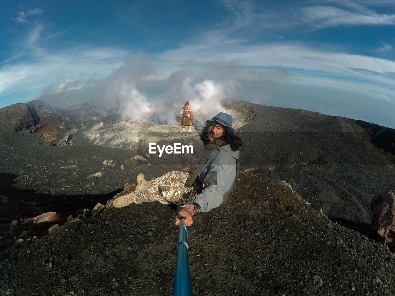 The peak of mount slamet, central java