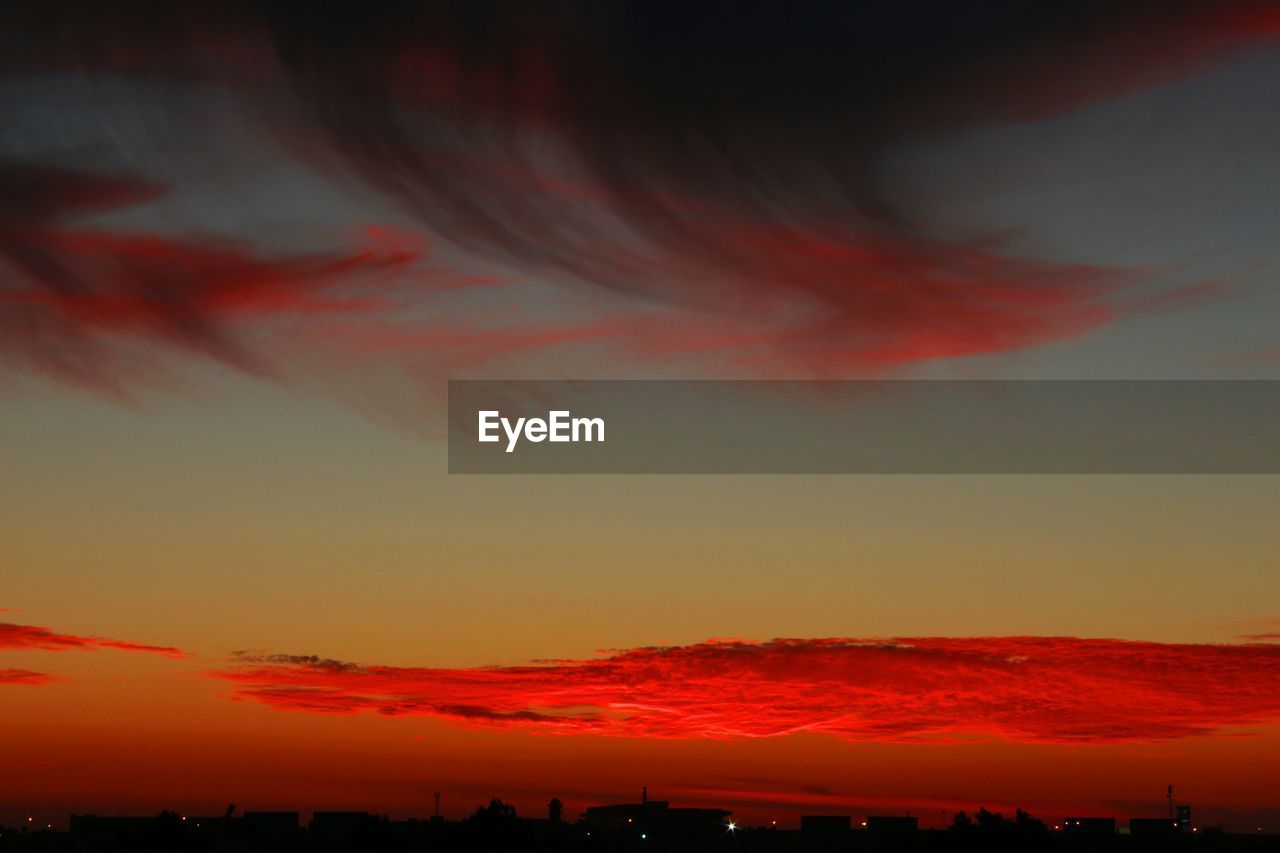 Idyllic shot of sunset sky