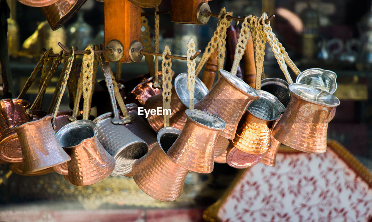 CLOSE-UP OF CLOTHES FOR SALE AT MARKET