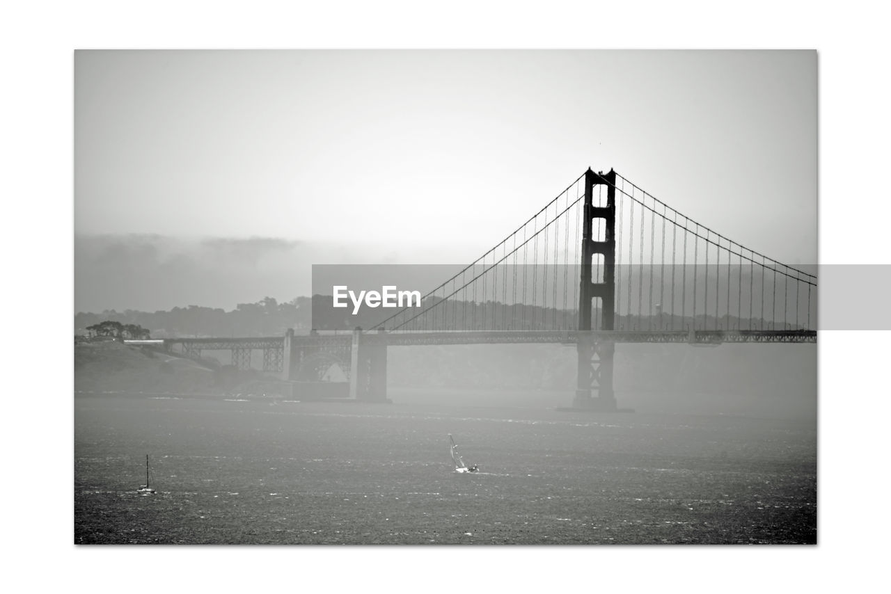 GOLDEN GATE BRIDGE AGAINST CLEAR SKY