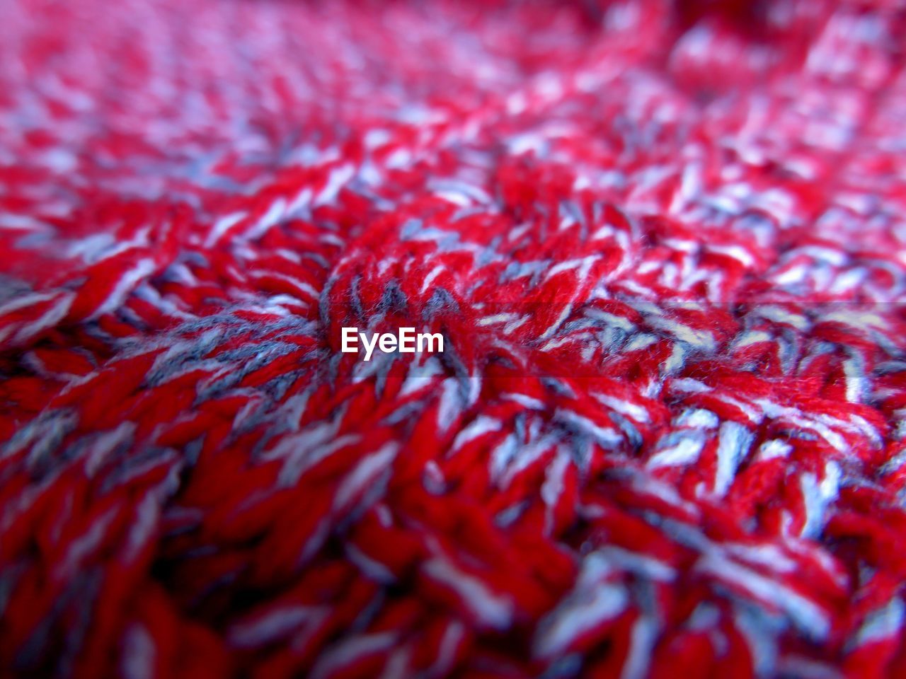 Full frame shot of red wool