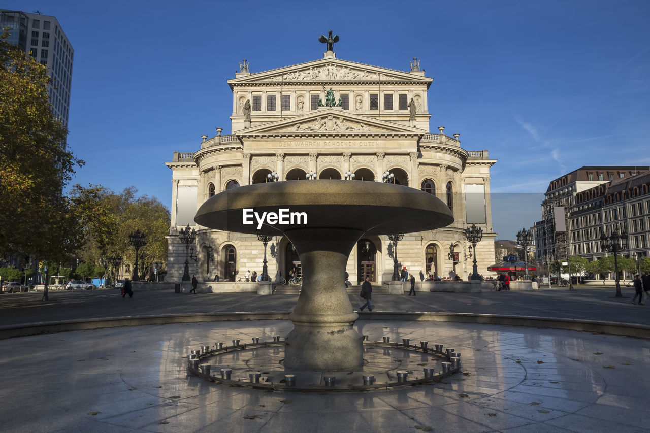 STATUE OF HISTORIC BUILDING IN CITY