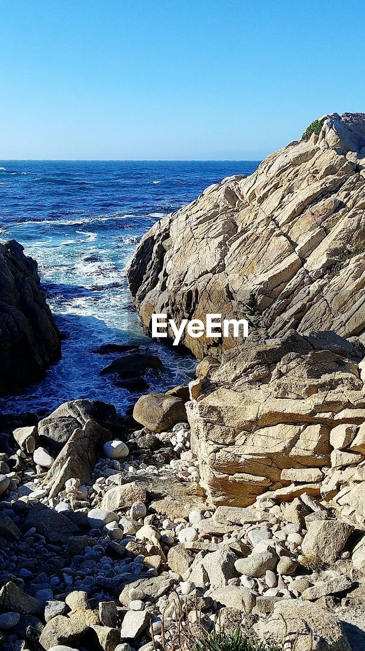 SCENIC VIEW OF BEACH AGAINST CLEAR SKY