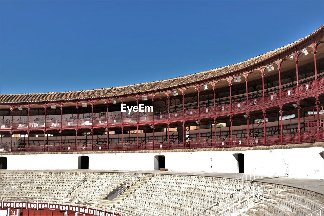 BUILT STRUCTURE AGAINST CLEAR BLUE SKY