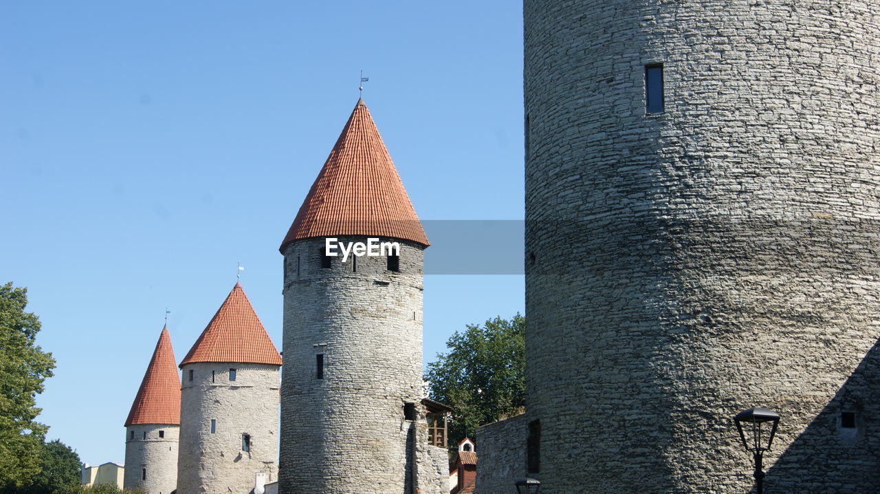 TOWER AGAINST CLEAR BLUE SKY