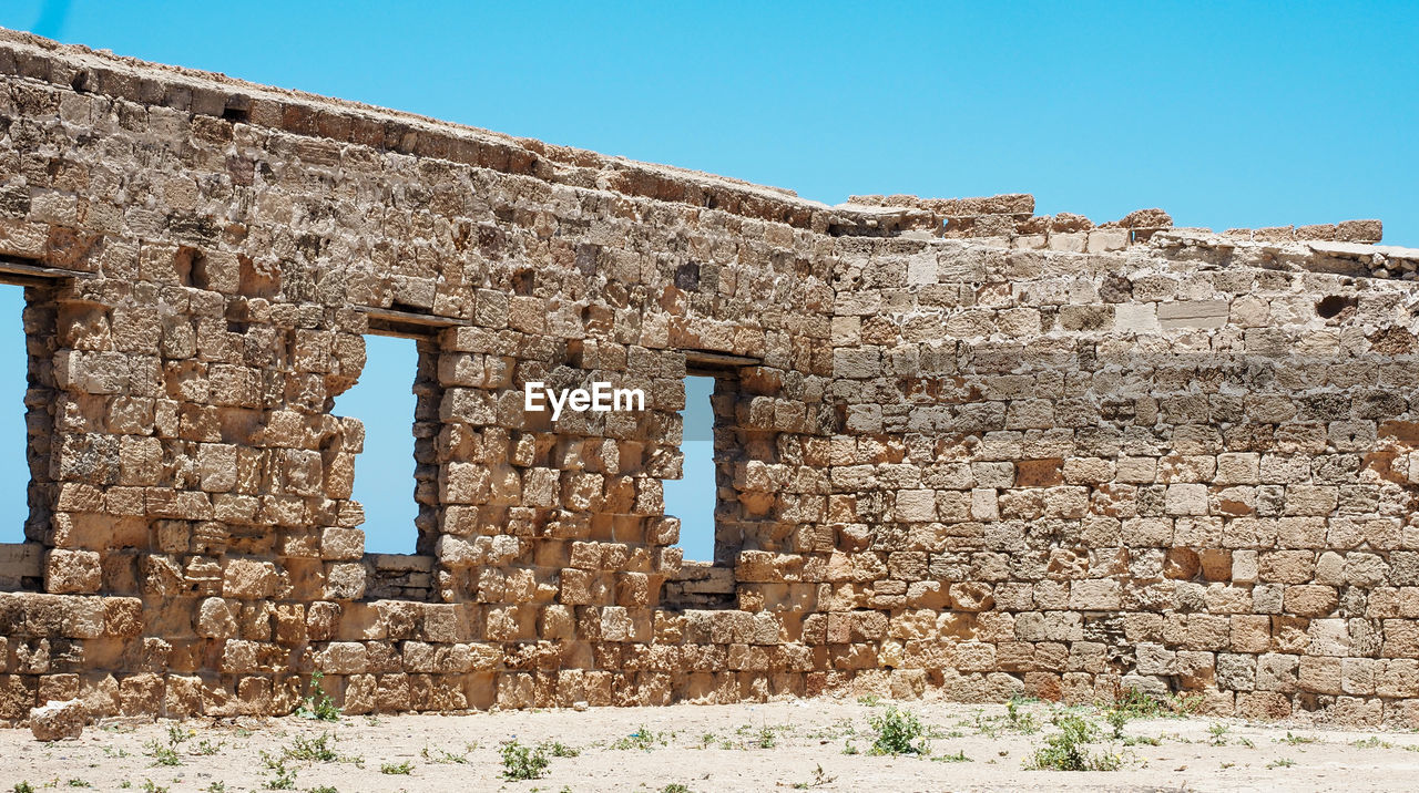Old ruins against clear sky - abdel wahab island