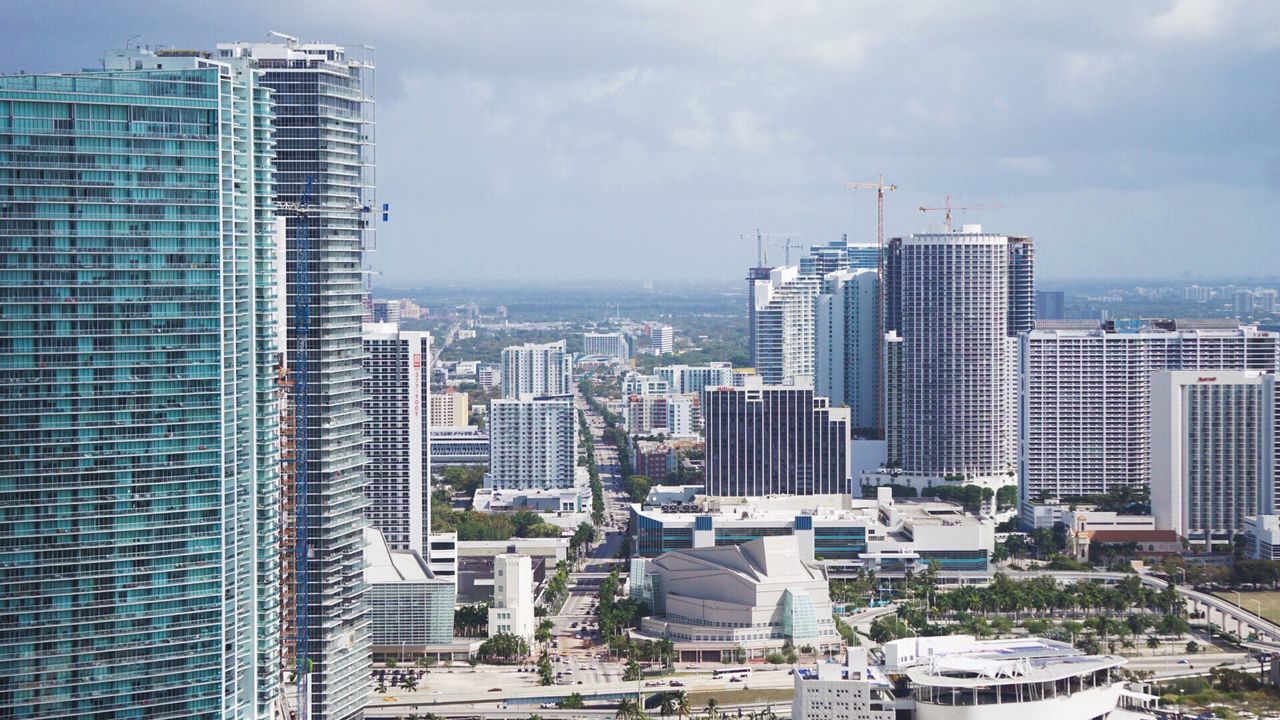 AERIAL VIEW OF CITY