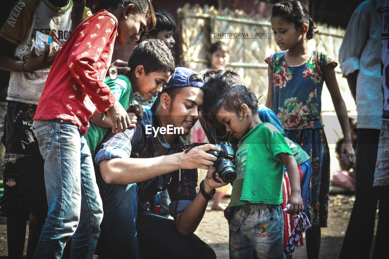 BOYS AND PEOPLE ON STREET