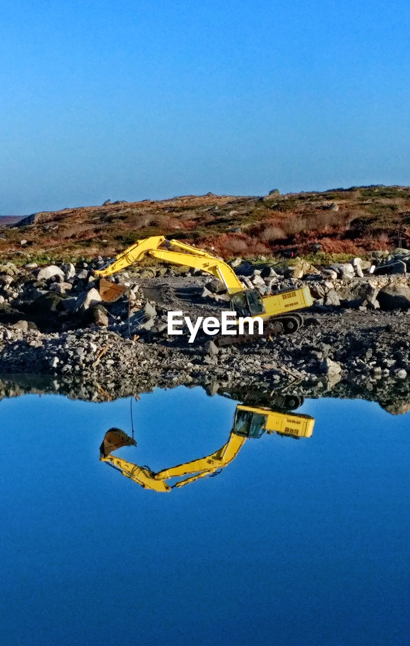 LANDSCAPE AGAINST CLEAR BLUE SKY