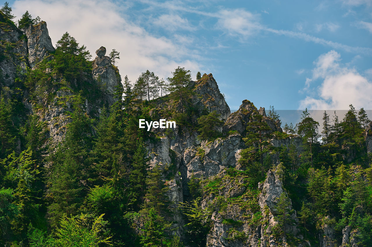 Nature scenery with mountains and sky