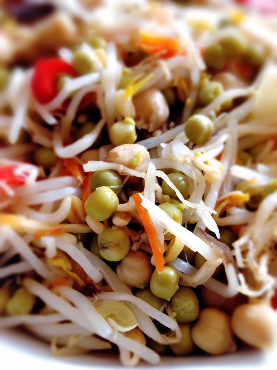 Close-up of sprouts salad served on plate