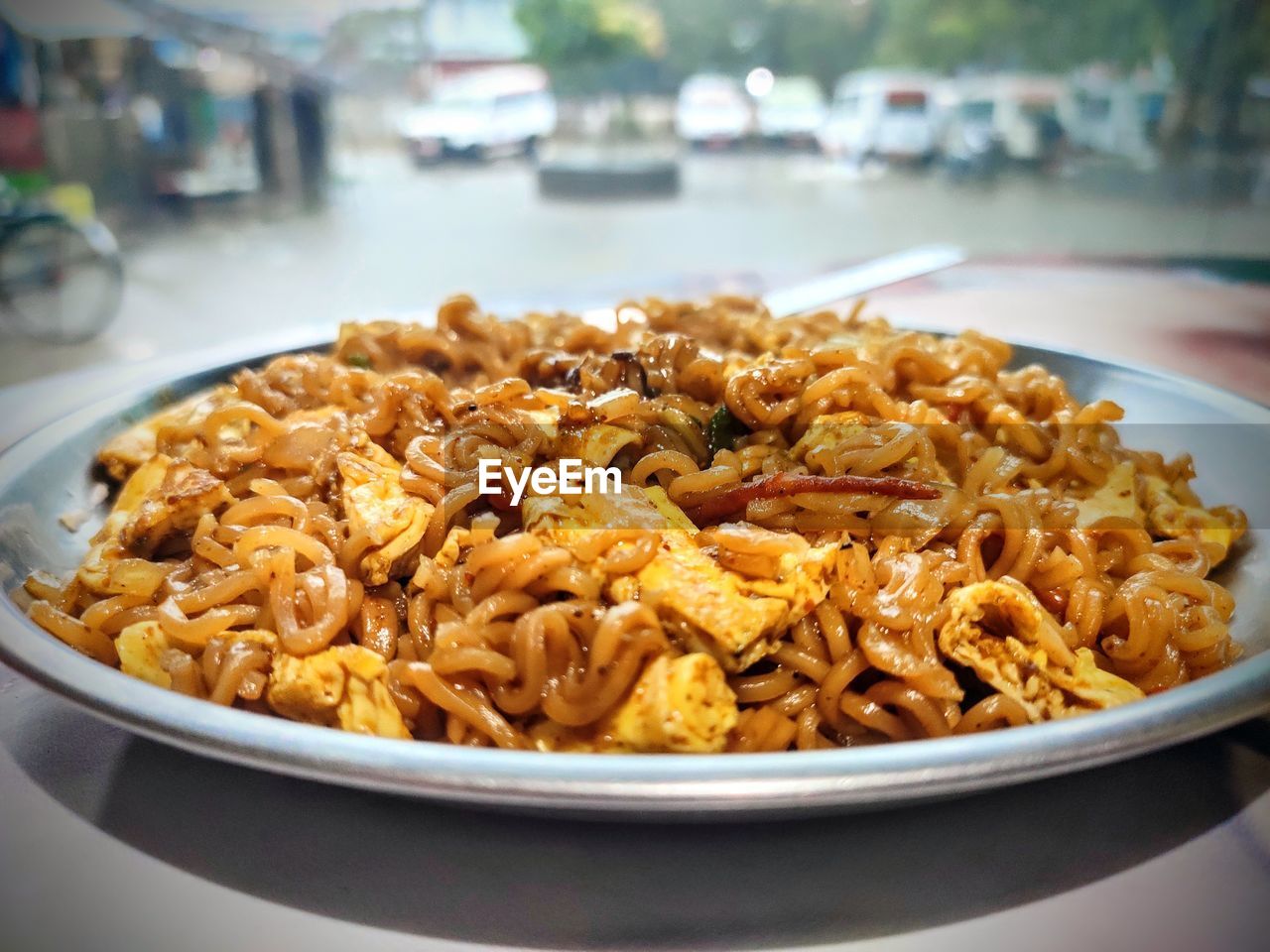 Close-up of food in bowl on table