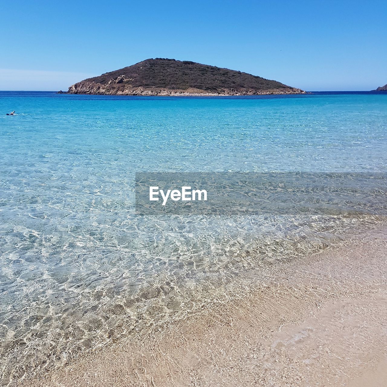 VIEW OF SEA AGAINST CLEAR BLUE SKY