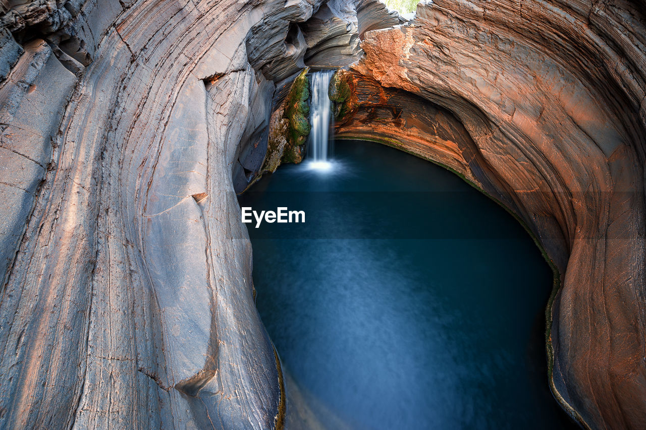 View of waterfall in karijini nationalpark, australia