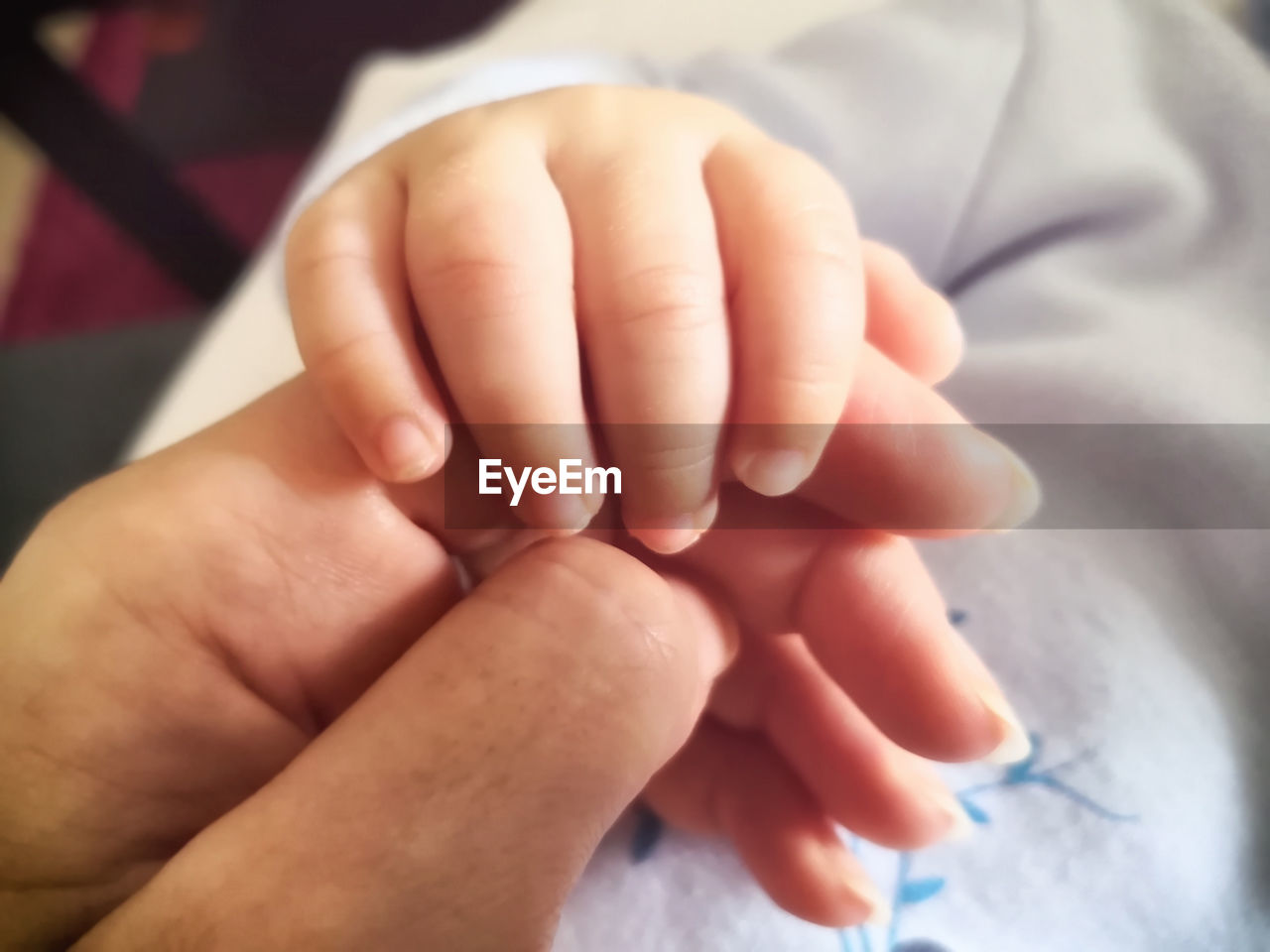 hand, child, close-up, baby, childhood, finger, nail, adult, family, holding, two people, care, toddler, female, human leg, parent, women, togetherness, indoors, bonding, one parent, skin, love, men, emotion, positive emotion, limb, focus on foreground, person