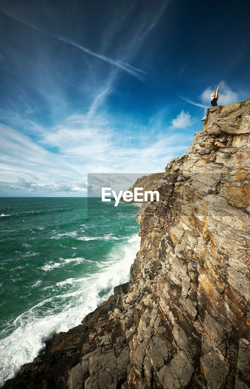 Scenic view of sea against sky