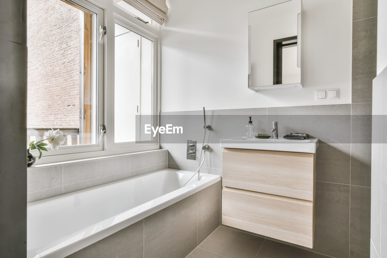 Interior of bathroom