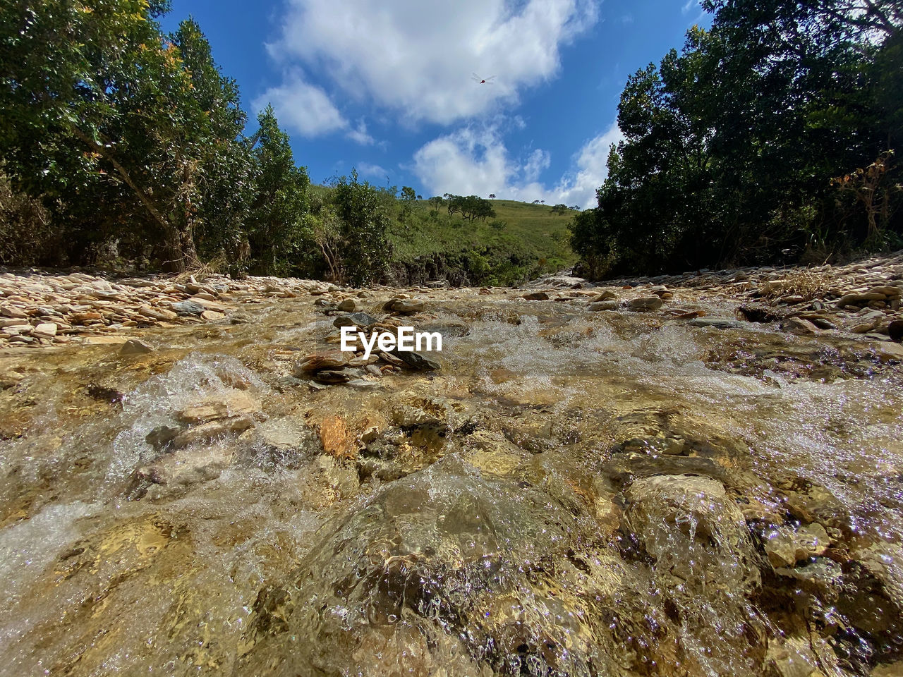 SCENIC VIEW OF WATERFALL