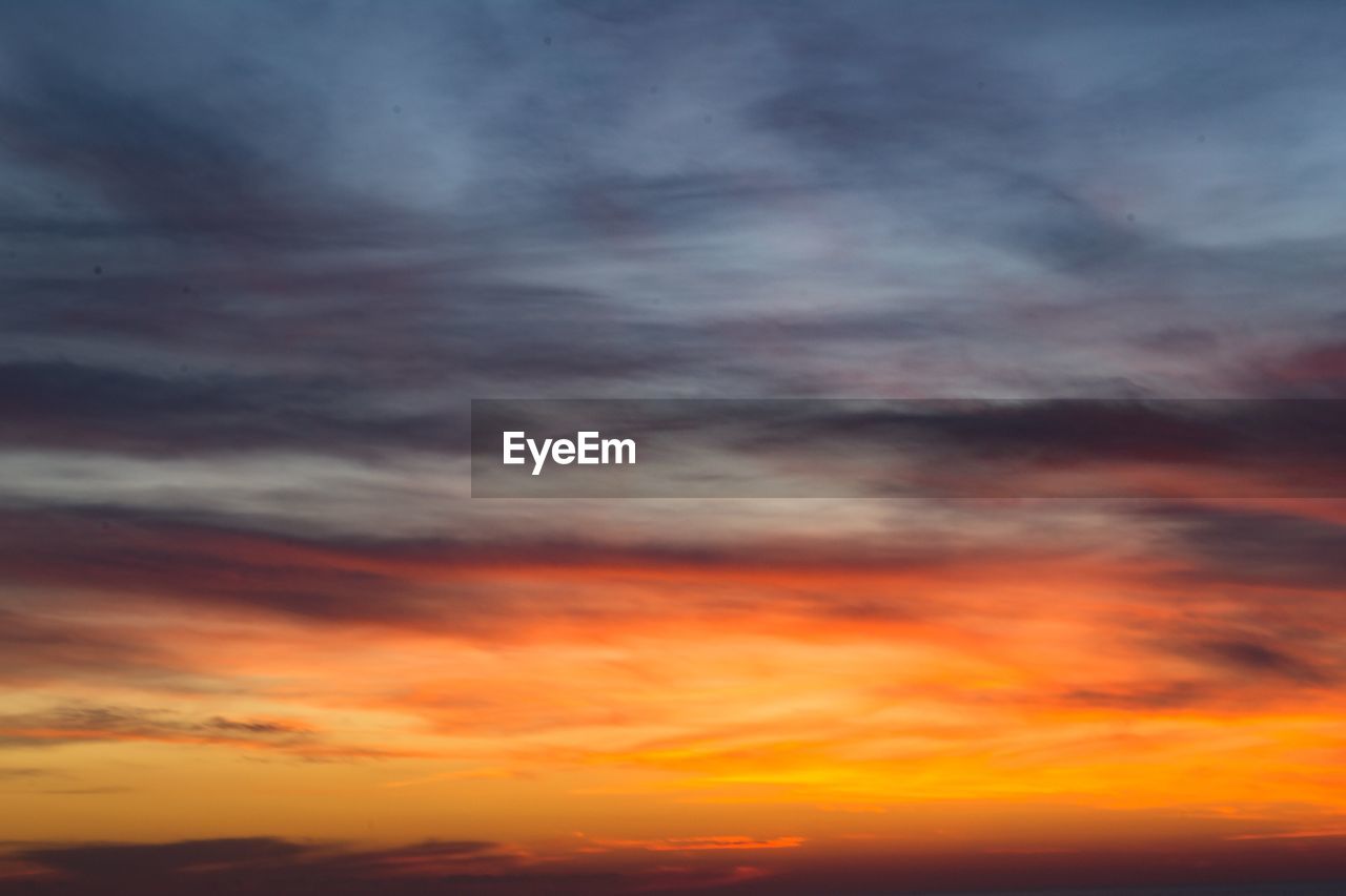 LOW ANGLE VIEW OF ORANGE SKY