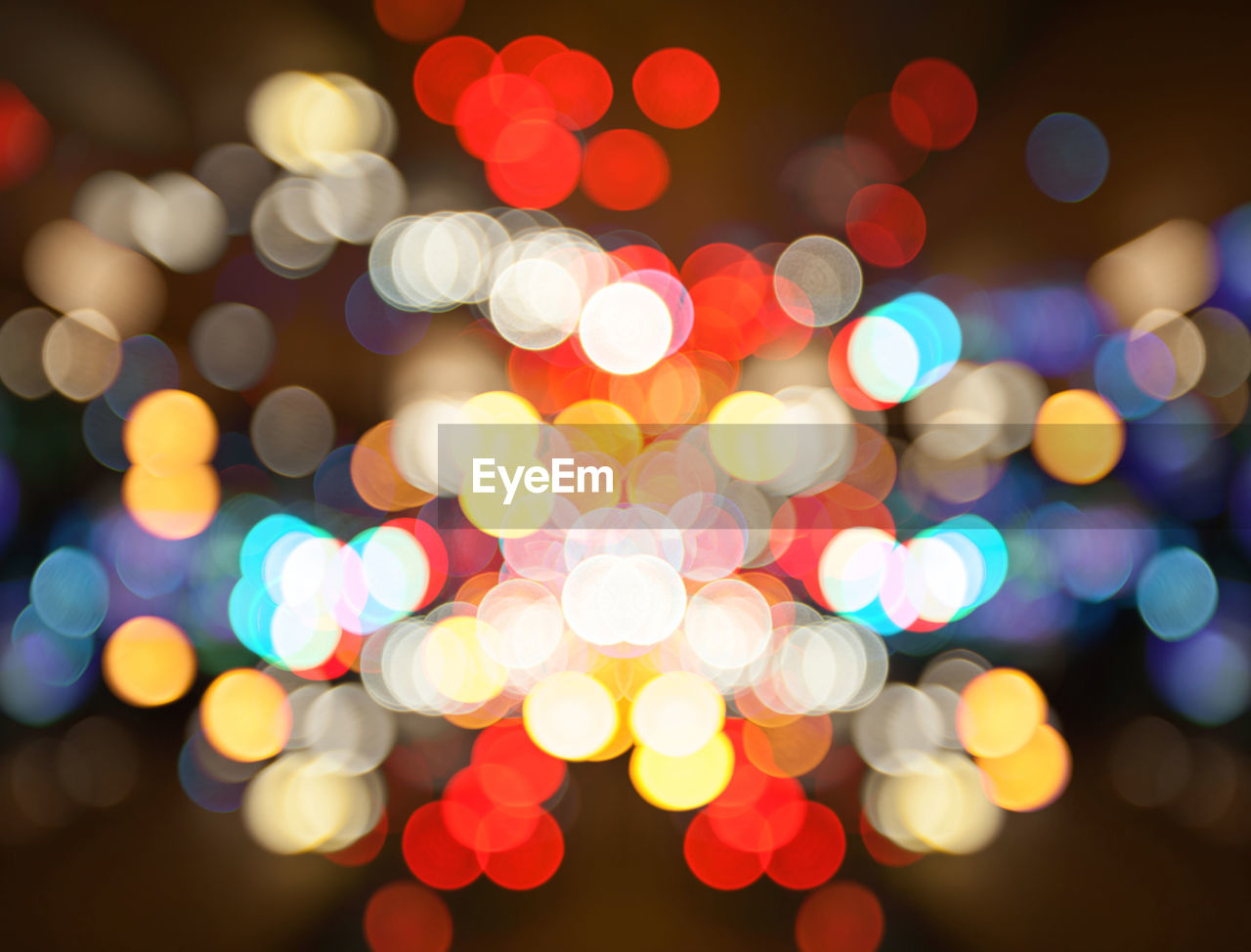 Defocused image of lights at night