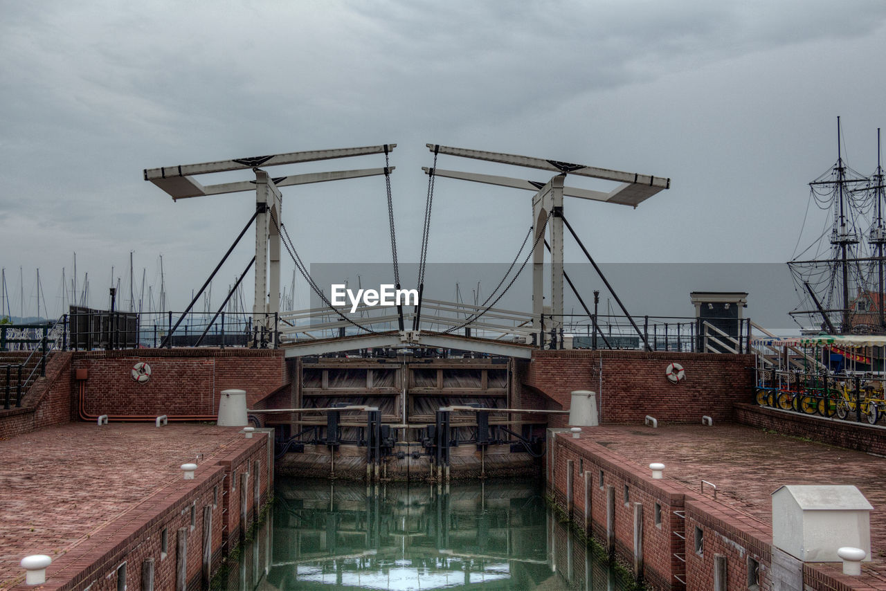 Drawbridge on canal