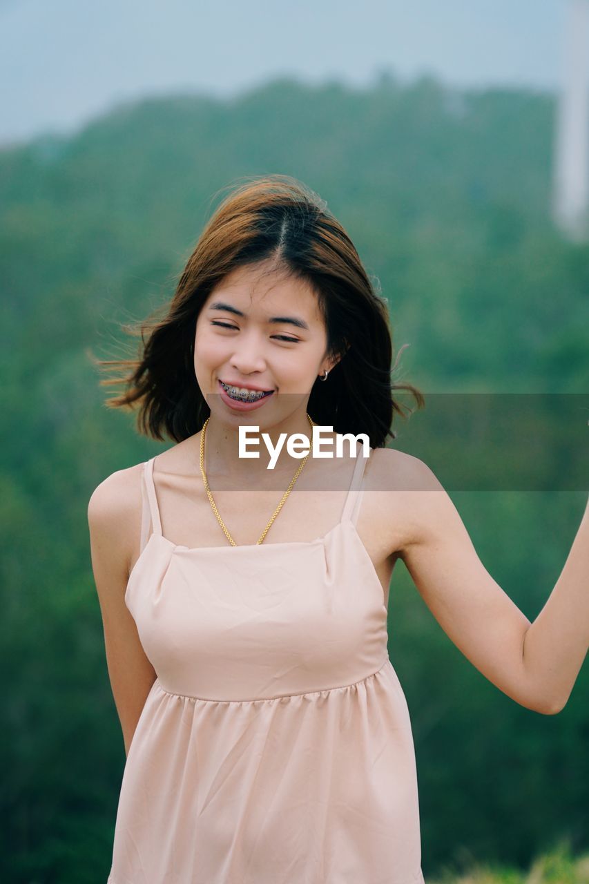 Portrait of a smiling young woman