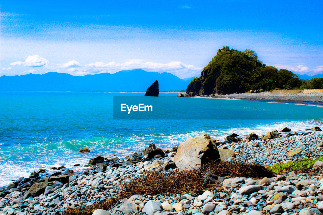 Wonderful view at ampere dipaculao beach baler, aurora