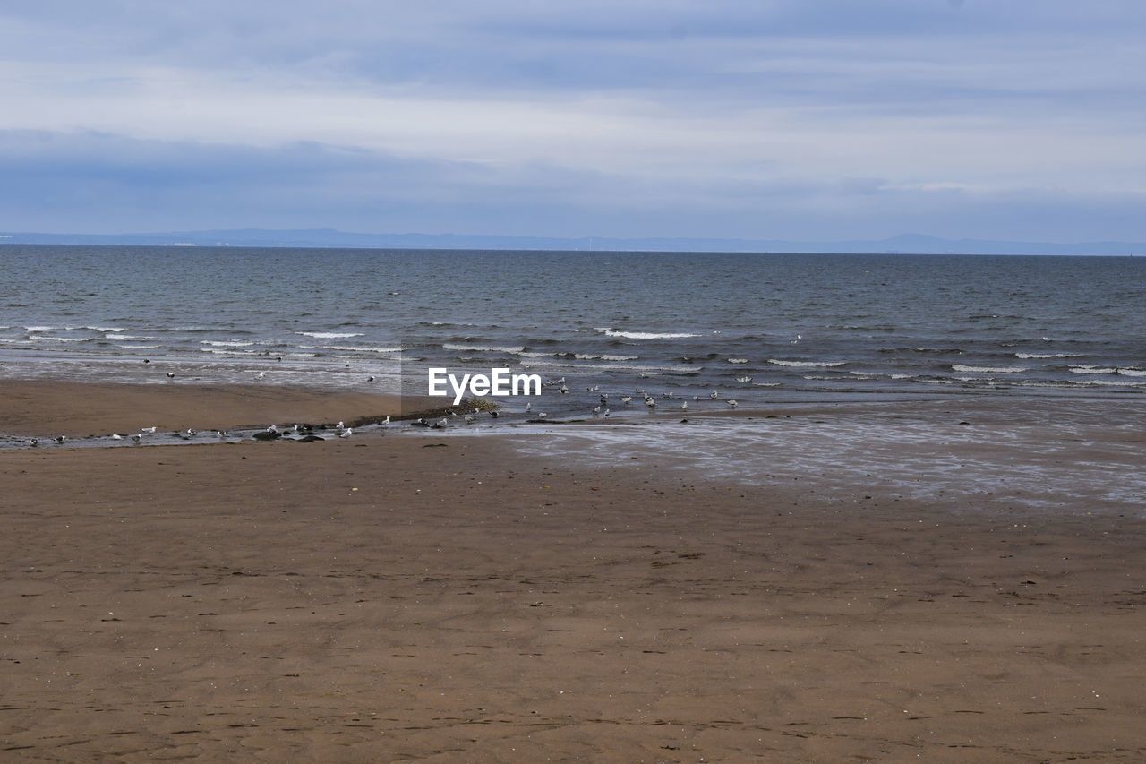 SCENIC VIEW OF SANDY BEACH AGAINST SKY