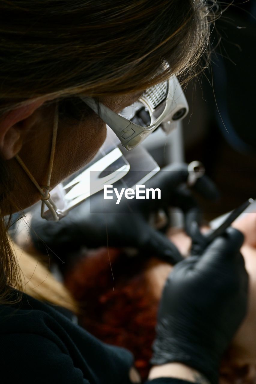 Eyebrow micro blading 