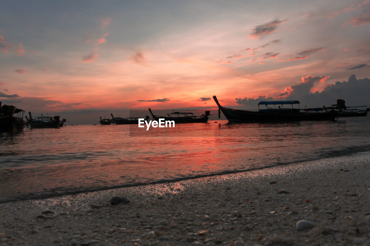 SCENIC VIEW OF SEA DURING SUNSET